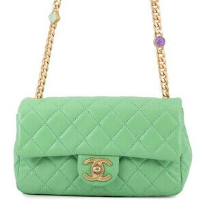 CHANEL Chain Shoulder Bag Mini Matelasse 20 Coco